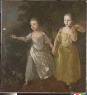 Margaret and Mary Gainsborough, the artist’s daughters, chasing a butterfly (Die Töchter des Künstle