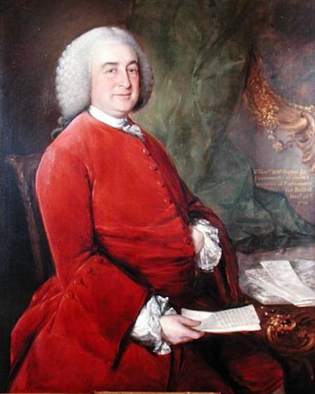Portrait of Robert Nugent, Lord Clare à Thomas Gainsborough