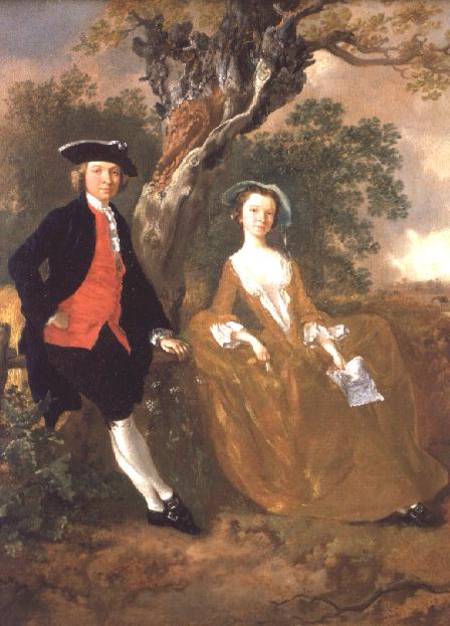An Unknown Couple in a Landscape à Thomas Gainsborough