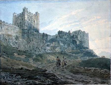 Bamburgh Castle, Northumberland  on à Thomas Girtin