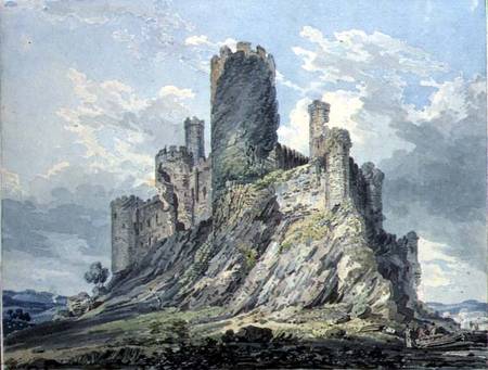 Conway Castle (w/c & pencil on paper) à Thomas Girtin