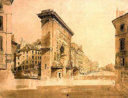 Porte St Denis, Paris à Thomas Girtin