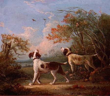 Spaniels in a landscape à Thomas Hand