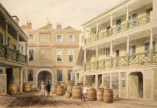 The Bell Inn, Aldersgate Street à Thomas Hosmer Shepherd