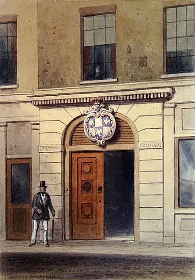 The Entrance to Tallow Chandler''s Hall à Thomas Hosmer Shepherd