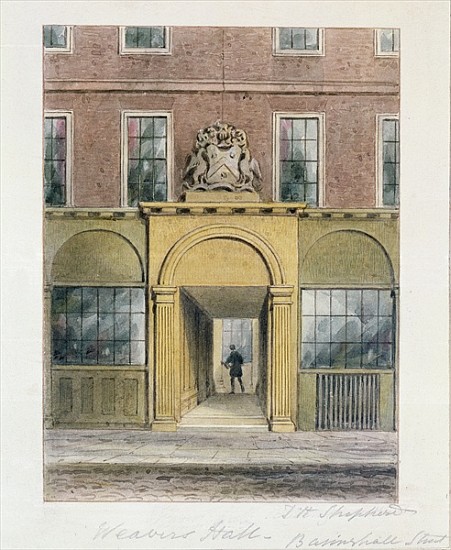 The Entrance to Weavers Hall à Thomas Hosmer Shepherd