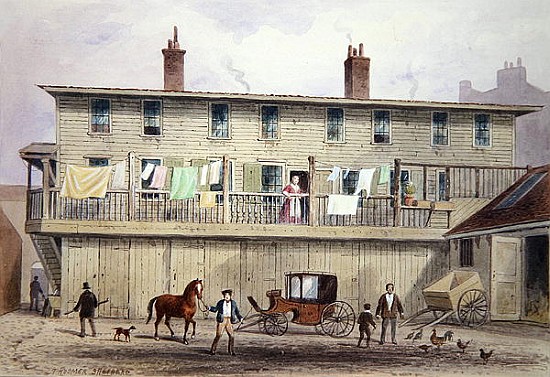 The Old Vine Inn, Aldersgate Street à Thomas Hosmer Shepherd