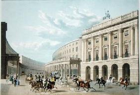 The Quadrant, Regent Street, from Piccadilly Circus, published by Ackermann
