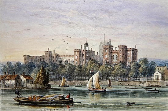 View of Lambeth Palace from the Thames à Thomas Hosmer Shepherd