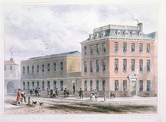 View of Soho Square and Carlisle House à Thomas Hosmer Shepherd