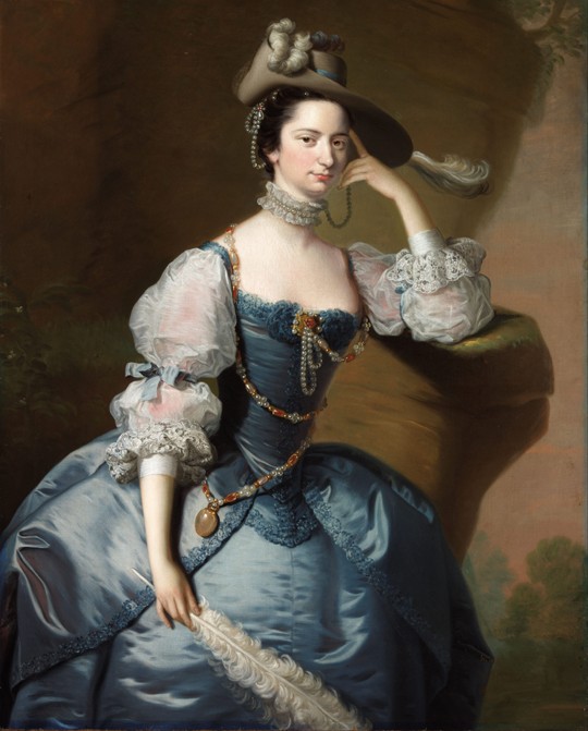 Portrait of Margaret, Lady Oxenden à Thomas Hudson