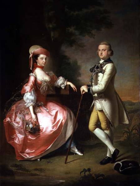 Sir John Pole, 5th Baronet, and his Wife, Elizabeth à Thomas Hudson