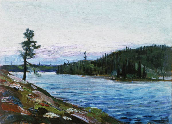 A Northern Canadian Lake (board) à Thomas John Thomson