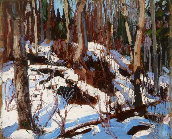 Winter Thaw in the Woods à Thomas John Thomson