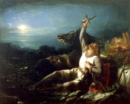 The Faithful Knight (oil on canvas) à Thomas Jones Barker