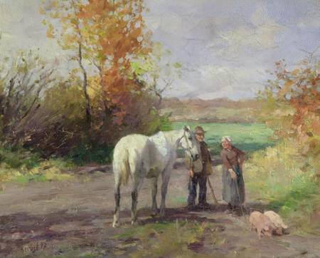 Encounter on the Way to the Field à Thomas Ludwig Herbst