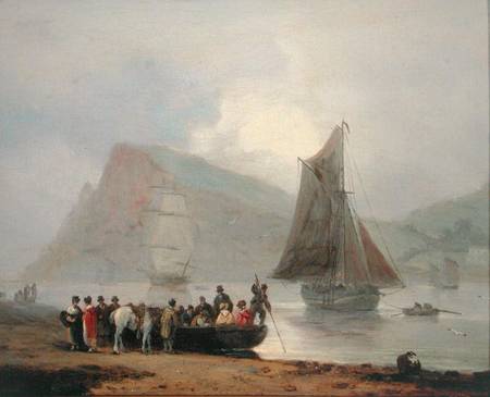 Boarding the Ferry at Teignmouth à Thomas Luny