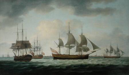 Merchant Vessels off the Coast à Thomas Luny
