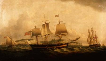 Shipping off Dover à Thomas Luny