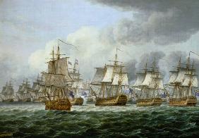 La bataille de cap St. Vincent (1797) ou avec le Doggerbank (1781)