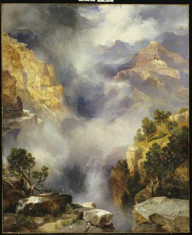 Der Canyon im Nebel à Thomas Moran