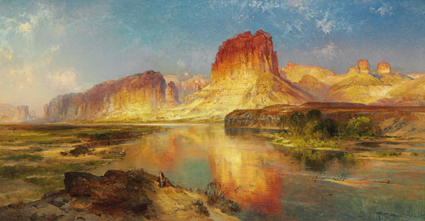 Der 'Green River' von Wyoming. à Thomas Moran