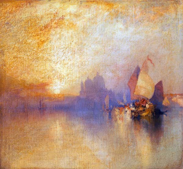 Venedig bei Sonnenuntergang. à Thomas Moran