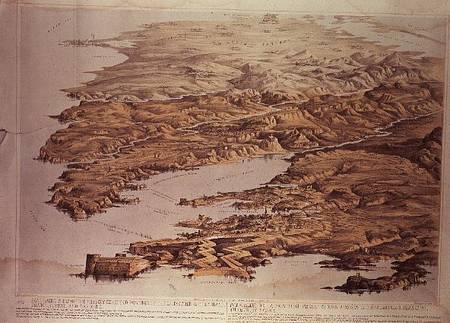 Panoramic view of the Present Extended Position of the Allied Armies of England, France, Turkey and à Thomas Packer