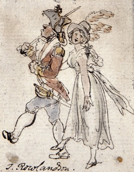 Caricature à Thomas Rowlandson