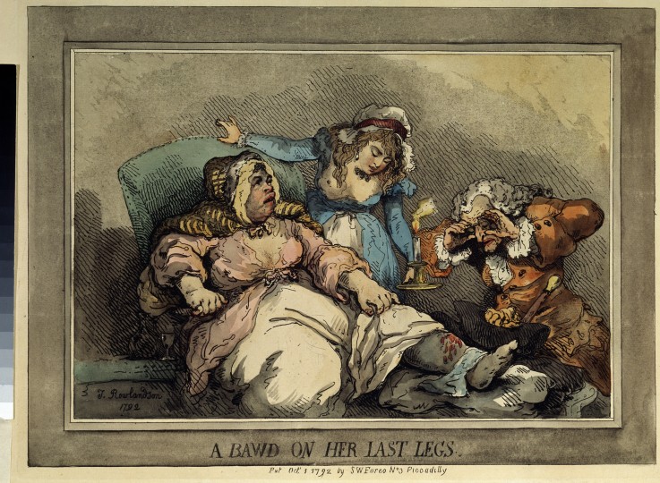 A bawd on her last legs à Thomas Rowlandson