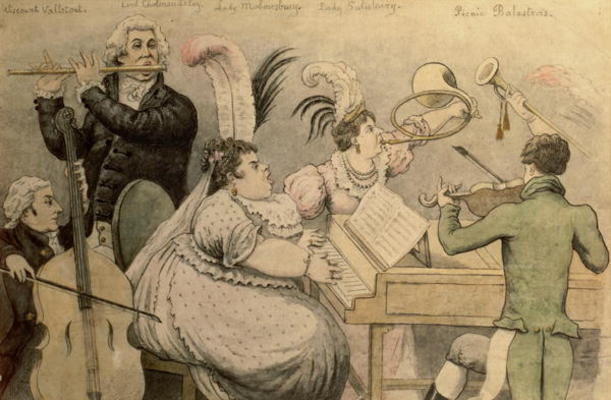 Musical Party (w/c on paper) à Thomas Rowlandson