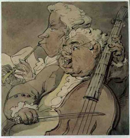 Two Musicians à Thomas Rowlandson