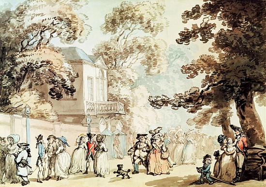 Spring Gardens, Ranelagh à Thomas Rowlandson