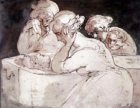 The Mourners, 1815 (w/c on paper)