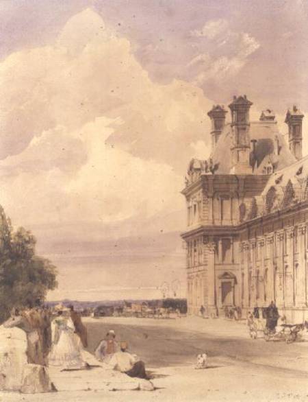 View near the Pont Royal, with the Pavillon de Flore, Tuileries à Thomas Shotter Boys