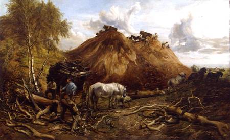 Clearing the Wood for the Iron Way à Thomas Sidney Cooper