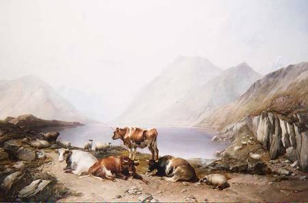 A Halt on the Drove, Loch Etive à Thomas Sidney Cooper