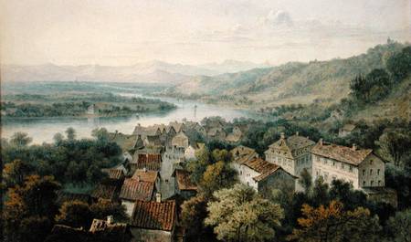 A View of Karlsruhe à Thomas Sidney Cooper