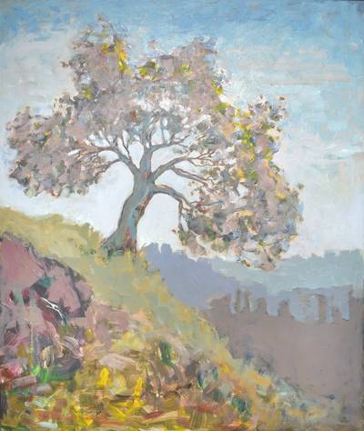 Baum in Landschaft XII