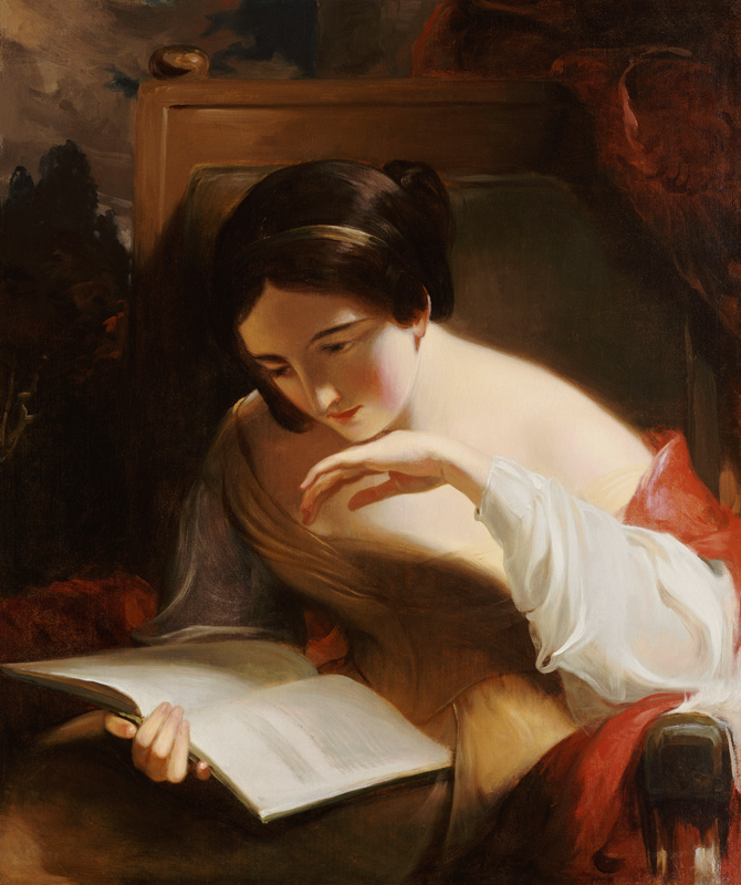 Bildnis eines lesenden Mädchens à Thomas Sully