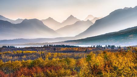 Autumn Mountain in Glacier Park