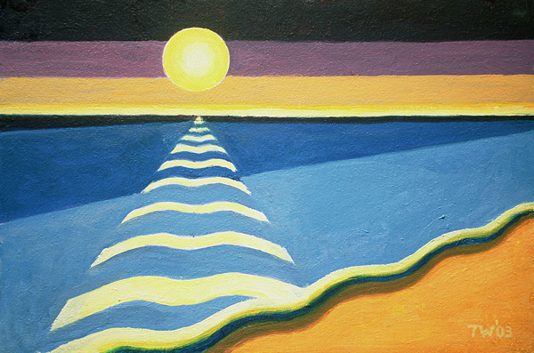 Sun, Sea and Sand, 2003 (oil on canvas)  à Tilly  Willis