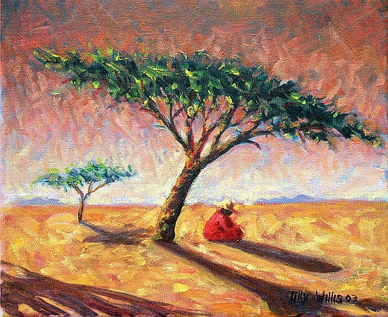 African Afternoon, 2003 (oil on canvas)  à Tilly  Willis