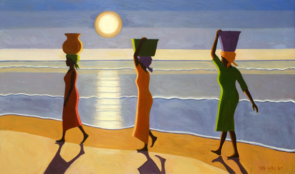 By the Beach, 2007 (oil on canvas)  à Tilly  Willis