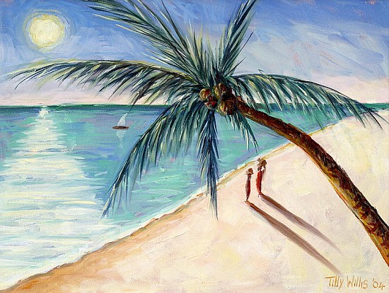 Rustling Palm, 2004 (oil on canvas)  à Tilly  Willis