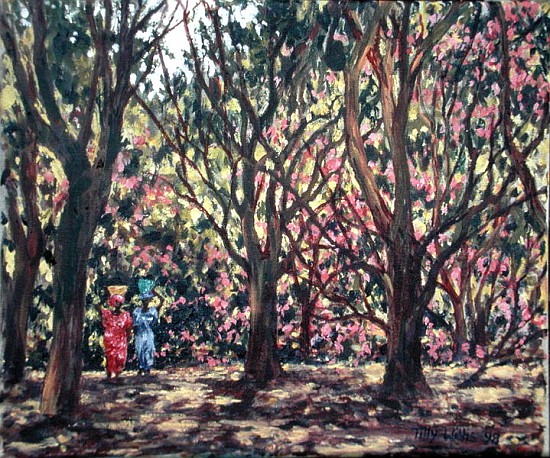 The Cashew Wood, 1998 (oil on canvas)  à Tilly  Willis