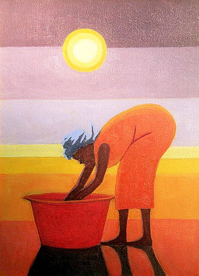 The Red Bucket, 2002 (oil on canvas)  à Tilly  Willis