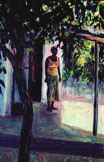 Under the Verandah, 2002 (oil on canvas)  à Tilly  Willis