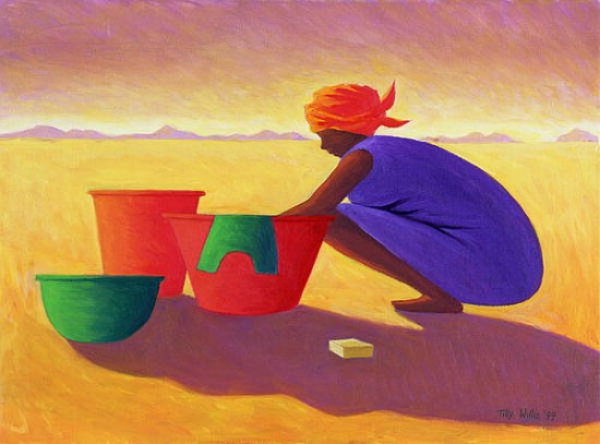 Washer Woman, 1999 (oil on canvas)  à Tilly  Willis