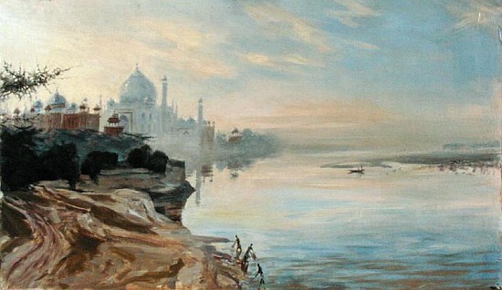 Taj Mahal, Agra, 2001 (oil on canvas)  à Tim  Scott Bolton